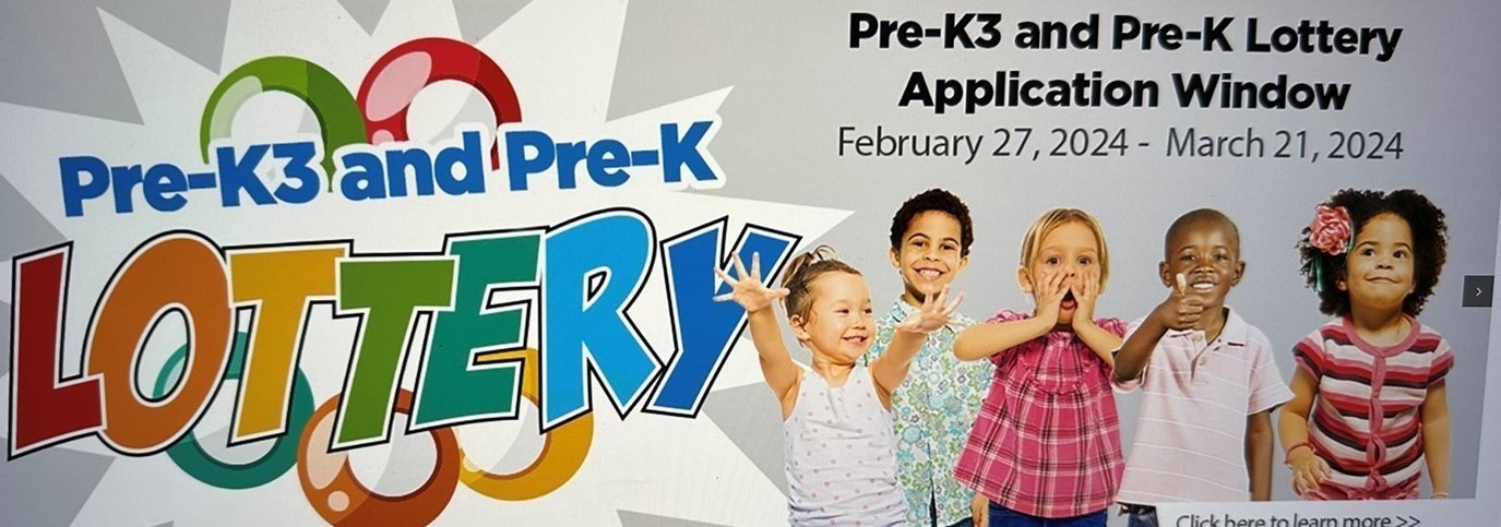 Pre K Lottery with children flyer 